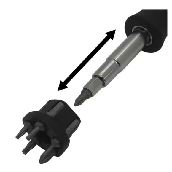 Husky 19-in-1 Multi-Bit Screwdriver Black New - Picture 6 of 6